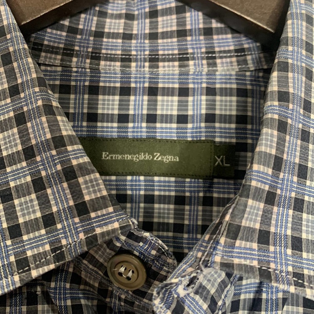 ❤️ Ermenegildo Zegna Dress Shirt Large - Picture 3 of 9